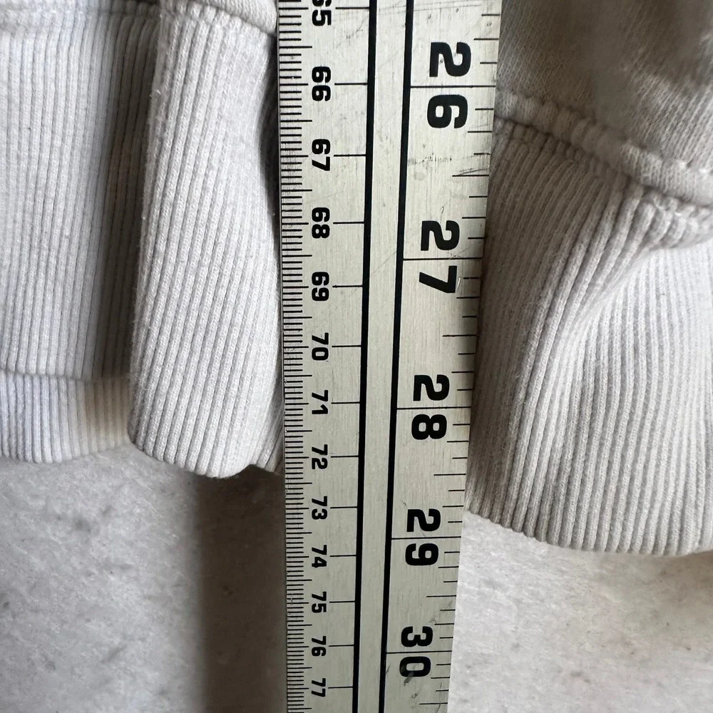 The North Face Mens USA Flag Graphic Hoodie White Blue XL Pullover Sweatshirt